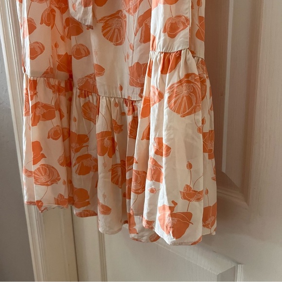 NWT A.N.A (ana) Coral Floral Print Off-Shoulder, adjustable belt Dress, large - Picture 6 of 12